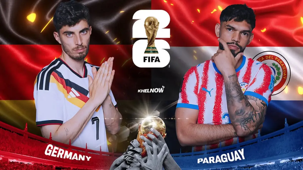 Timnas Jerman bersiap menjajal kekuatan Paraguay di Boston Stadium memperebutkan satu tiket ke babak 16 Besar Piala Dunia FIFA 2026, Selasa (30/6/2026) dini hari WIB. (Sumber: khelnow.com)