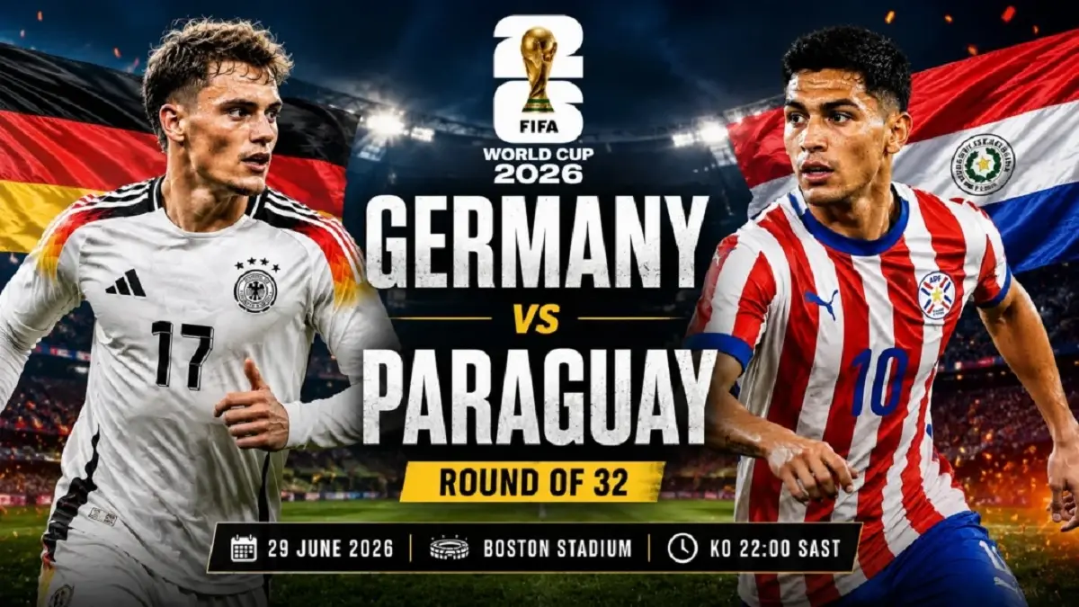 Timnas Jerman dijadwalkan menghadapi Paraguay di Boston Stadium memperebutkan satu tiket ke babak 16 Besar Piala Dunia FIFA 2026, Selasa (30/6/2026) dini hari WIB. (Sumber: nobullbetting.co.za)