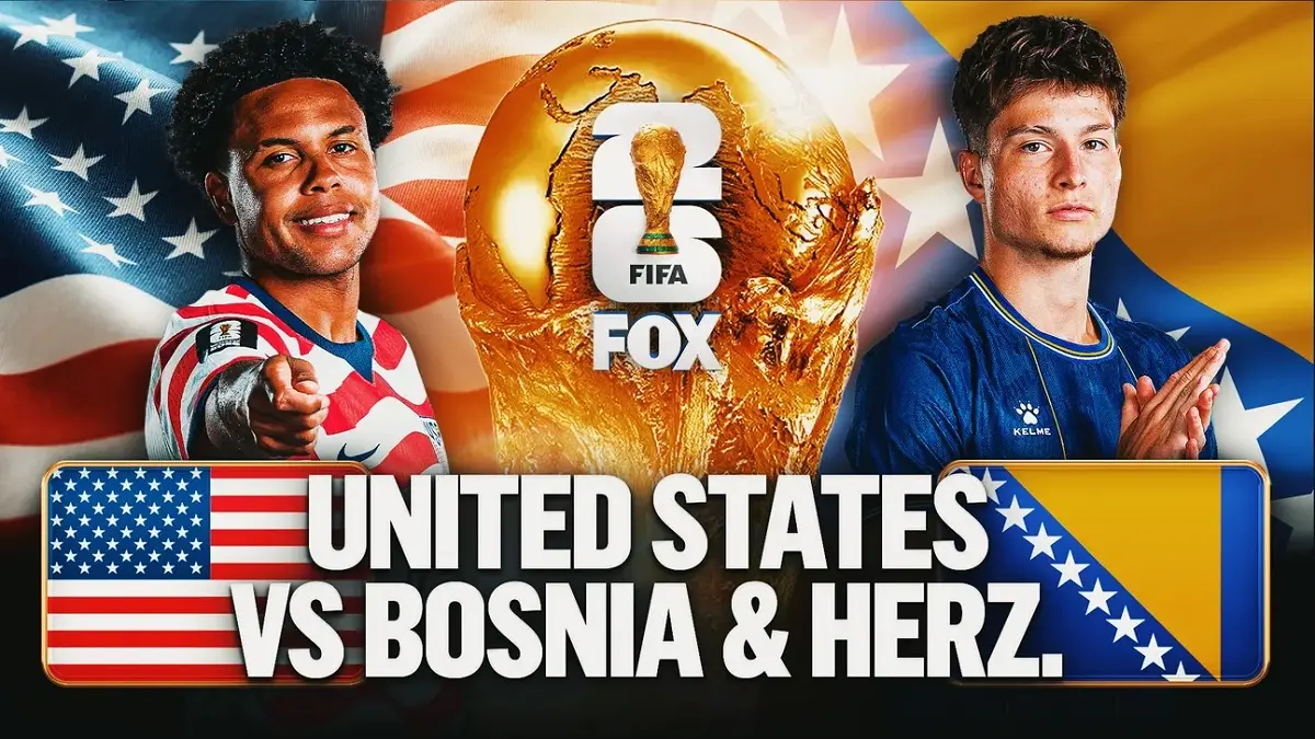 Timnas Amerika Serikat (AS) bersiap menjajal kekuatan Bosnia-Herzegovina di Levi’s Stadium, Santa Clara pada babak 32 Besar Piala Dunia FIFA 2026, Kamis (2/7/2026) pagi WIB. (Sumber: foxsports.com)