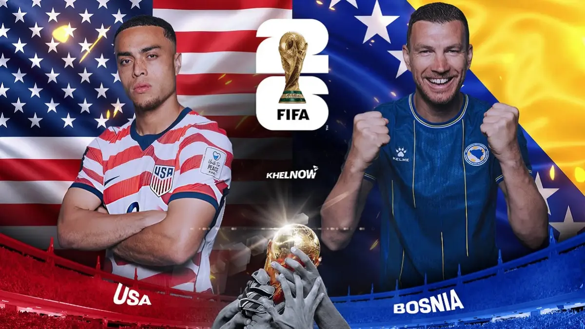 Timnas Amerika Serikat (AS) dijadwalkan menghadapi Bosnia dan Herzegovina di Levi’s Stadium, Santa Clara pada babak 32 Besar Piala Dunia FIFA 2026, Kamis (2/7/2026) pagi WIB. (Sumber: khelnow.com)