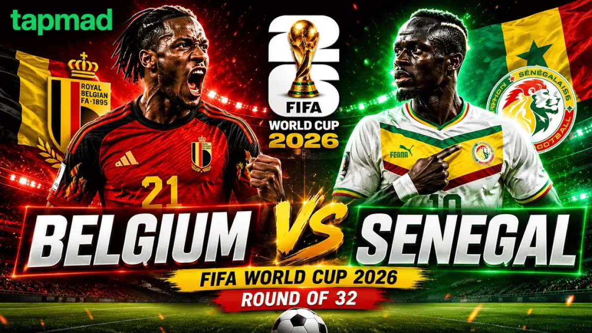Timnas Belgia bersiap menjajal kekuatan Senegal di Seattle Stadium pada babak 32 Besar Piala Dunia FIFA 2026, Kamis (2/7/2026) dini hari WIB. (Sumber: tapmad.com)