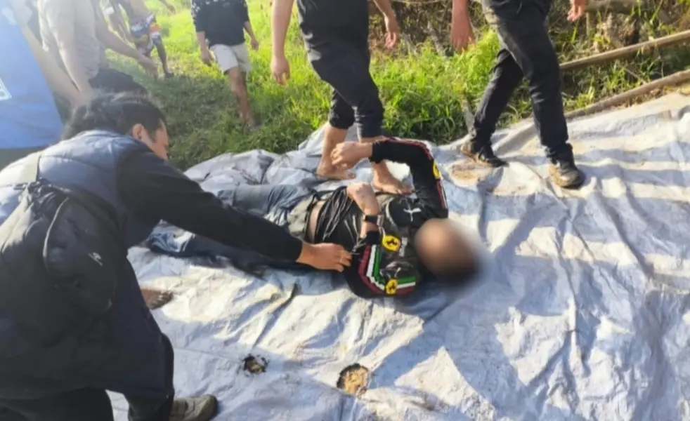 Jasad polisi yang tertembak