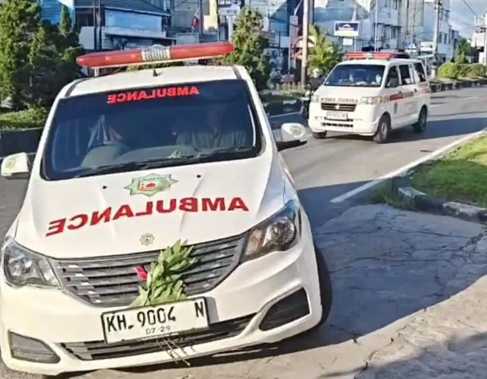 Jenazah Aipda Yudhi Perdana Putra, tiba di Rumah Sakit Bhayangkara Palangla Raya