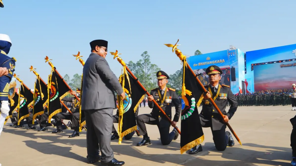 Polda Kalteng Raih Nugraha Sakanti dari Presiden Prabowo.(Humas)