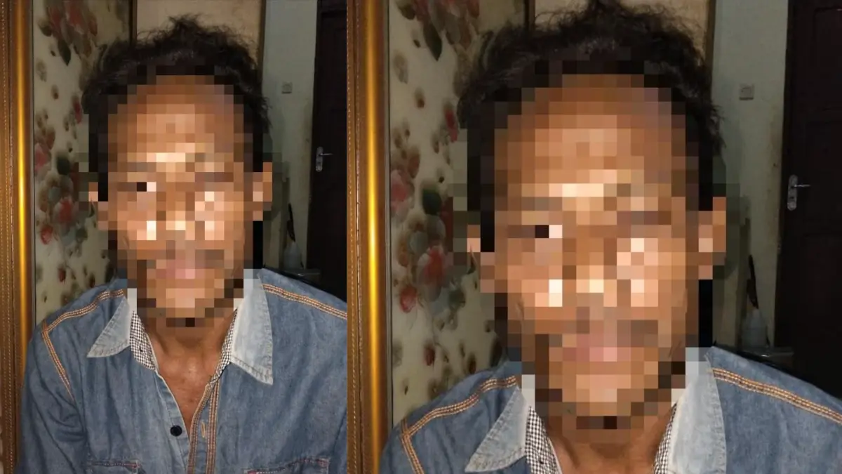 Pelaku penganiayaan bocah.(Humas)