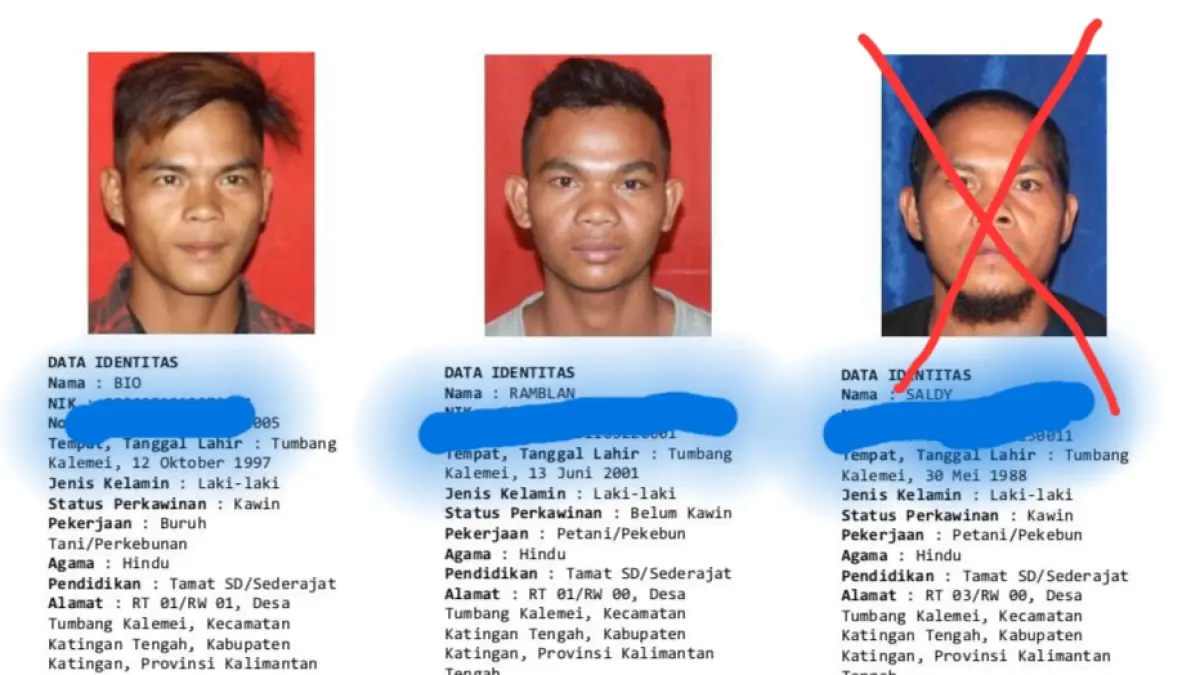 Tiga orang yang diburu polisi, diduga melakukan penyerangan terhadap Aipda Yudhie Perdana Putra.(Facebook)