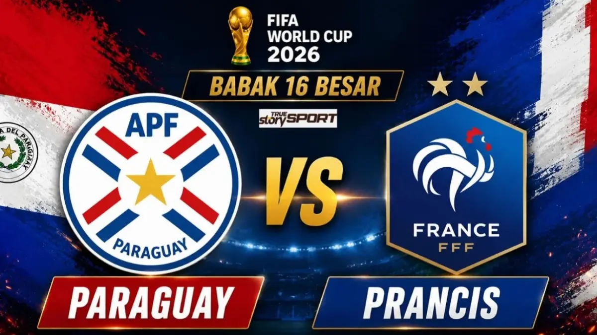 Timnas Paraguay bersiap menjajal kekuatan Prancis di Lincoln Financial Field, Philadelphia pada babak 16 Besar Piala Dunia FIFA 2026, Minggu (5/7/2026) dini hari WIB. (Sumber: sport.truestory.id)