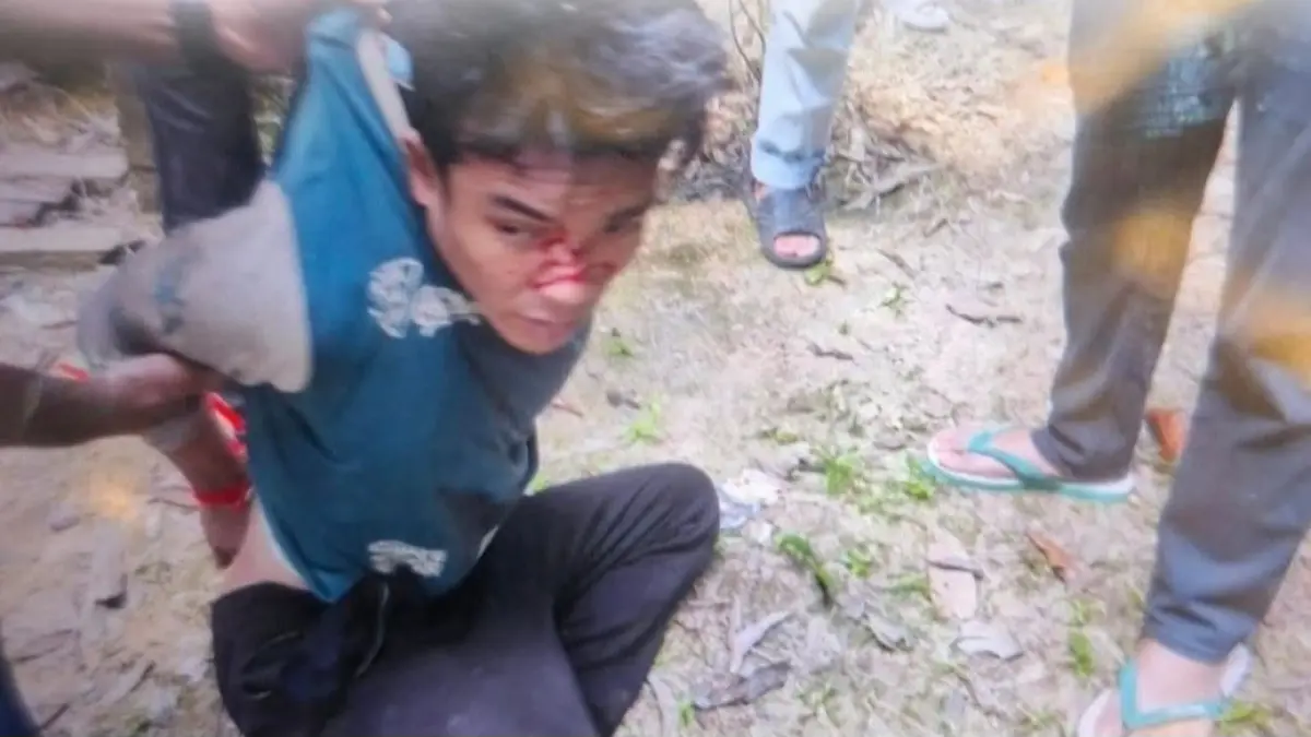 Ramblan, salah satu pelaku penyerangan terhadap polisi ditangkap.(Facebook Ingkit Djaper)