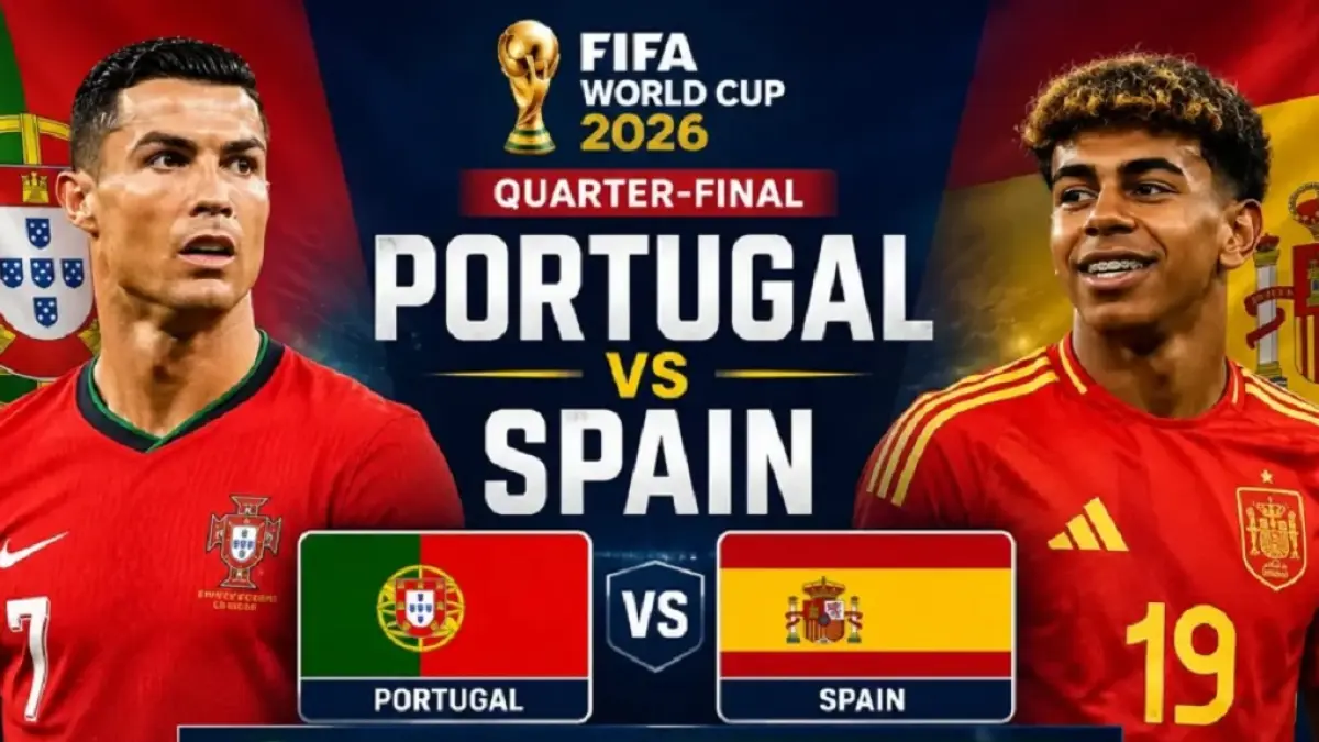 Timnas Portugal bersiap menjajal kekuatan Spanyol di Dallas Stadium pada babak 16 besar Piala Dunia FIFA 2026, Selasa (7/7/2026) dini hari WIB. (Sumber: worldcup2026.com.pk)