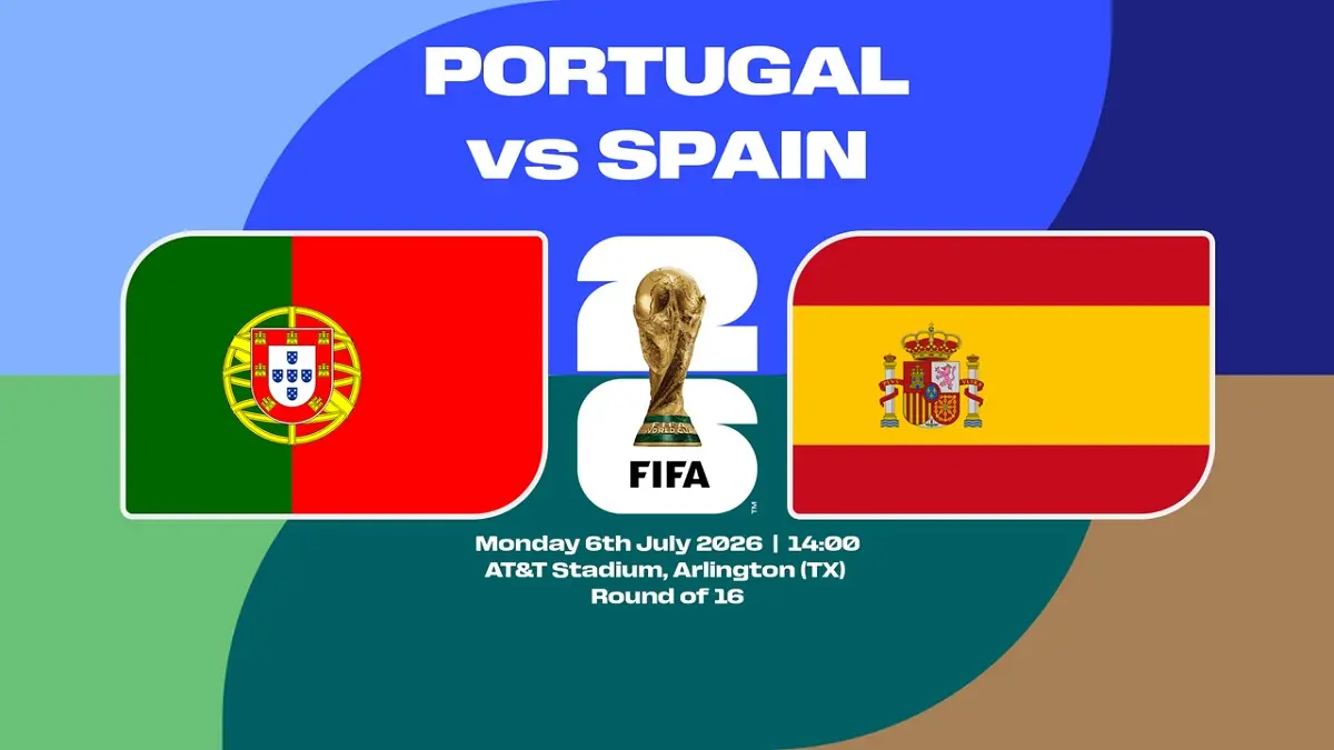 Timnas Portugal dan Spanyol akan saling menjegal di Dallas Stadium demi memperebutkan satu tiket ke babak 8 besar Piala Dunia FIFA 2026, Selasa (7/7/2026) dini hari WIB. (Sumber: thesportsdb.com)