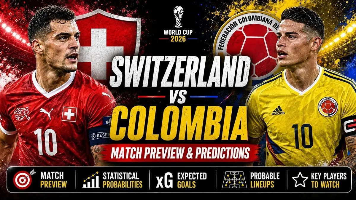 Timnas Swiss dan Kolombia akan saling menjegal di BC Place, Vancouver demi memperebutkan satu tiket menuju babak 8 besar Piala Dunia FIFA 2026, Rabu (8/7/2026) dini hari WIB. (Sumber: youtube.com)