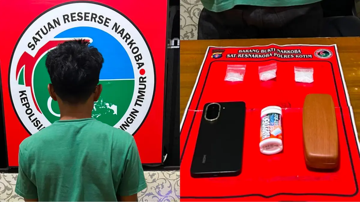 Pelaku yang diamankan polisi.(Humas)