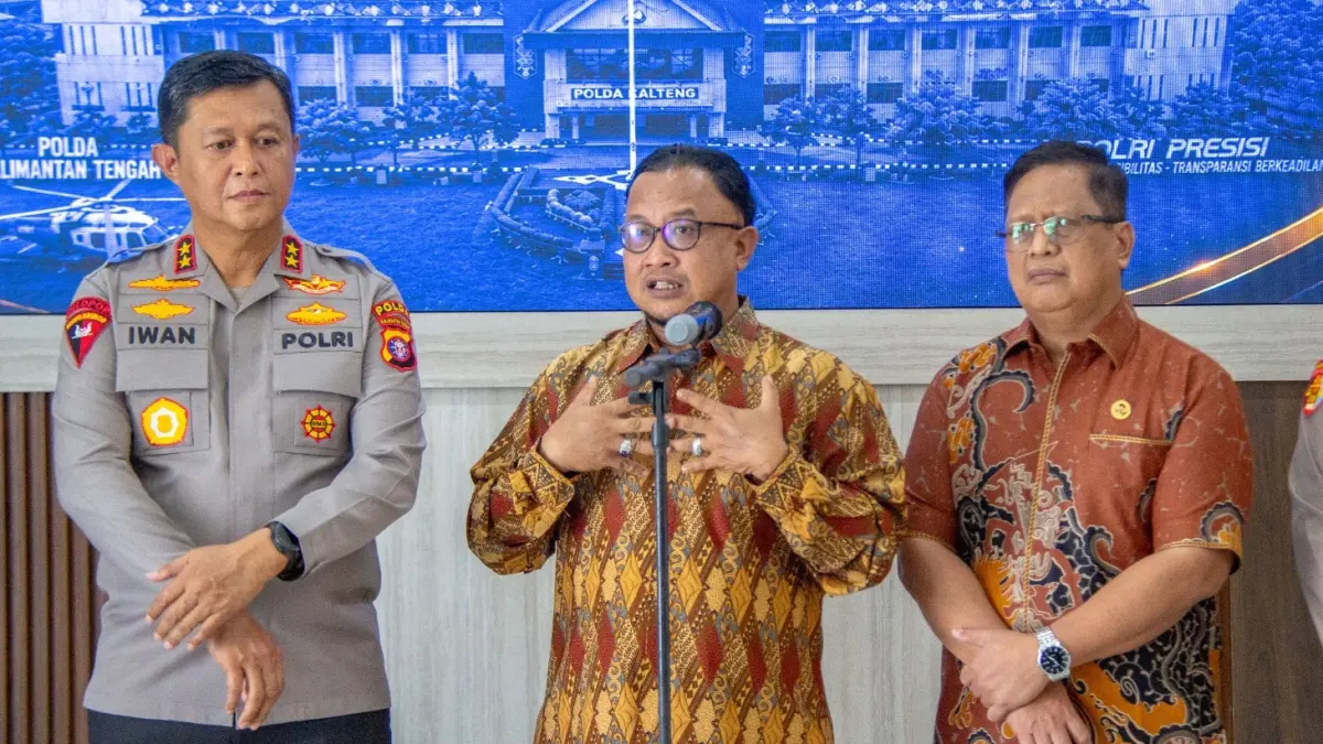 Perwakilan Tim Kompolnas, M. Choirul Anam, mengatakan hasil pemeriksaan lapangan.(Arief Prathama/Kalteng Pos)