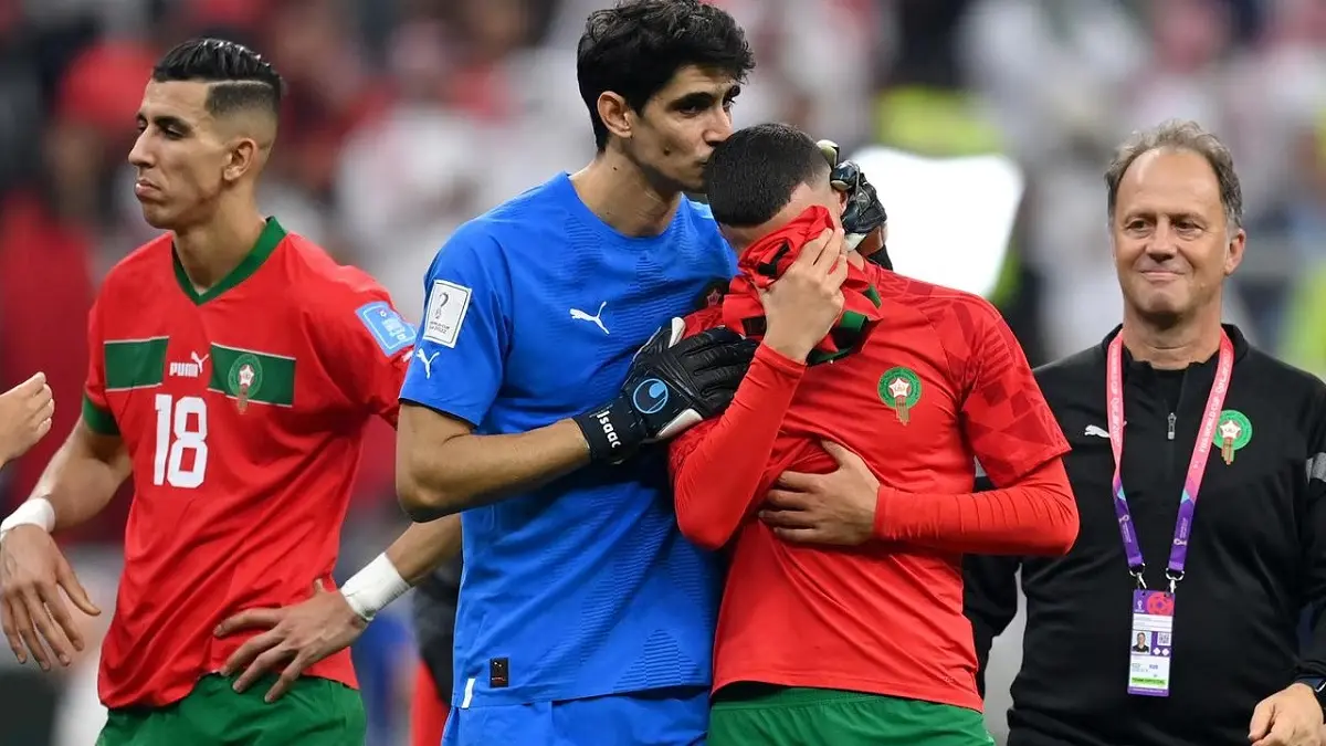 Perjalanan spektakuler Timnas Maroko di pentas Piala Dunia FIFA 2026 akhirnya terhenti di babak delapan besar usai takluk 0-2 dari Timnas Prancis di Boston Stadium, Jumat (10/7/2026) dini hari WIB. (Sumber: Dan Mullan/Getty Images)   