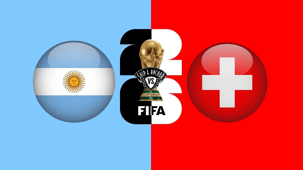 Timnas Argentina dan Swiss akan saling menjegal di Kansas City Stadium demi memperebutkan satu tiket semifinal Piala Dunia FIFA 2026, Minggu (12/7/2026) pagi WIB. (Sumber: shipandanchor.com) 