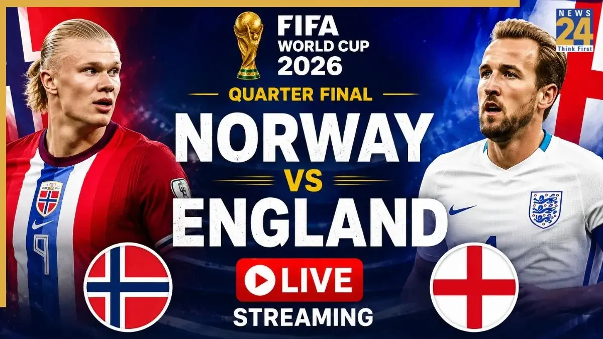 Timnas Norwegia dan Inggris akan saling berhadapan di Miami Stadium, Minggu (12/7/2026) pukul 04.00 WIB untuk memperebutkan satu tiket semifinal Piala Dunia FIFA 2026. (Sumber: news24online.com)
