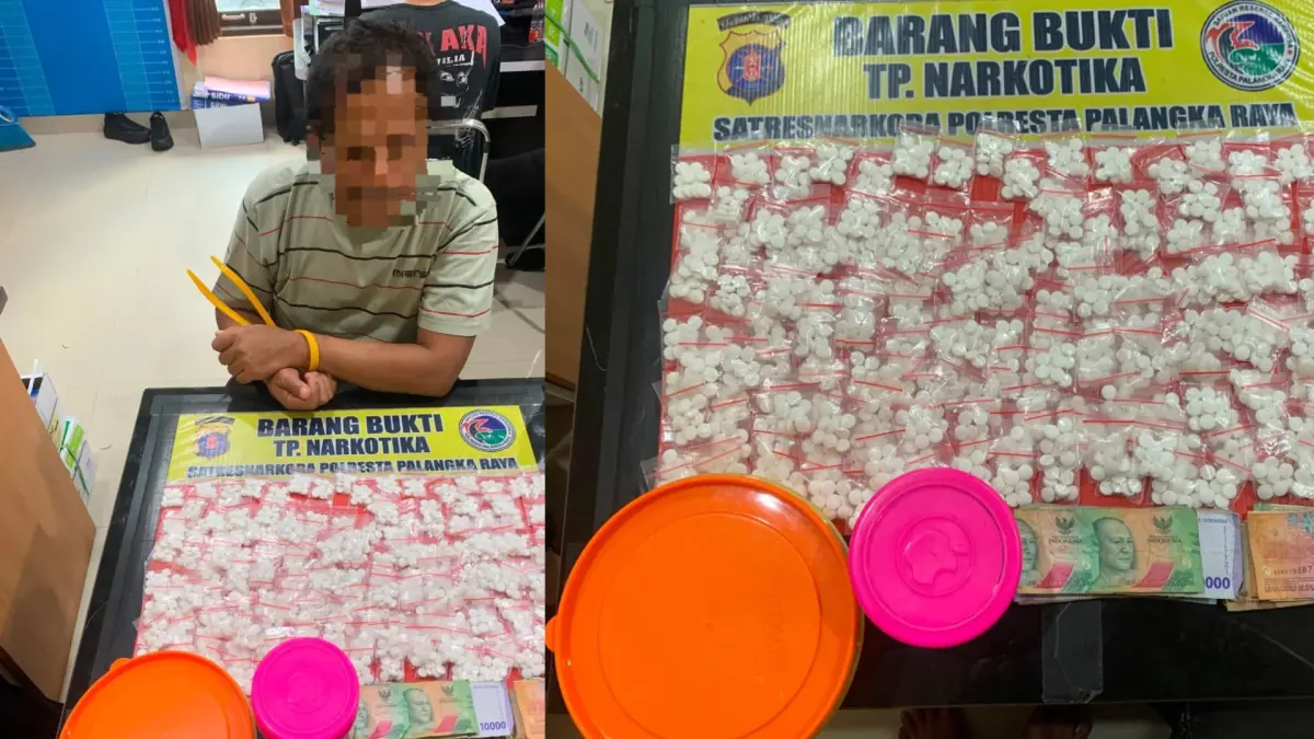 Seorang pria berinisial I (52) diamankan di sebuah barak di Jalan Lele edaran narkotika.(humas)
