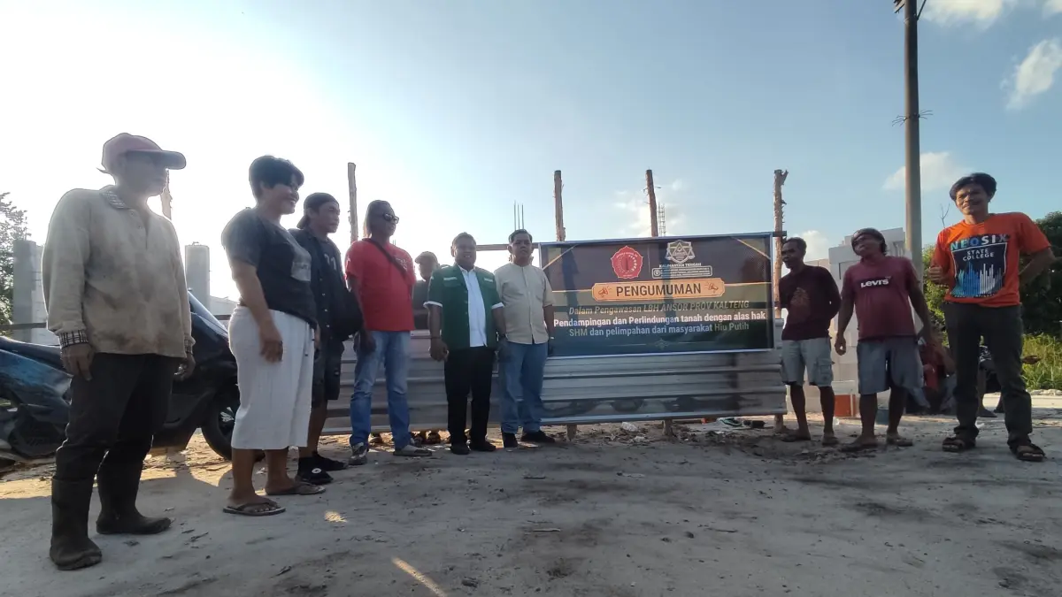 Lokasi lahan milik LBH GP Ansor Kalteng diduga diserobot.(Dok Pribadi)
