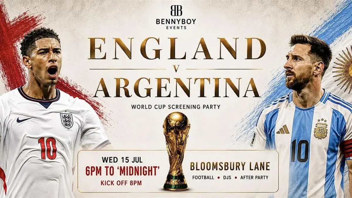 Timnas Inggris dijadwalkan menghadapi Argentina di Mercedes-Benz Stadium, Atlanta pada babak semifinal Piala Dunia FIFA 2026, Kamis (16/7/2026) dini hari WIB. (Sumber: eventbrite.co.uk)