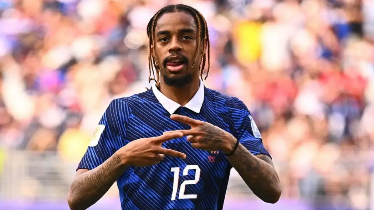 Winger Timnas Prancis yang bermain untuk Paris Saint-Germain (PSG), Bradley Barcola menjadi salah satu incaran klub Inggris Liverpool untuk diboyong pada bursa transfer musim panas tahun ini. (Sumber: Getty Images)