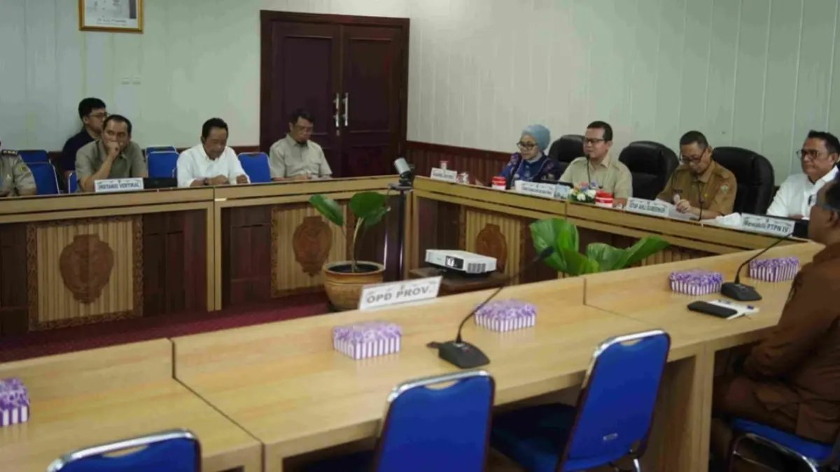 Rapat Koordinasi (Rakor) ground check teknis program ekstensifikasi kelapa sawit.(Rifqi/Kalteng Pos)