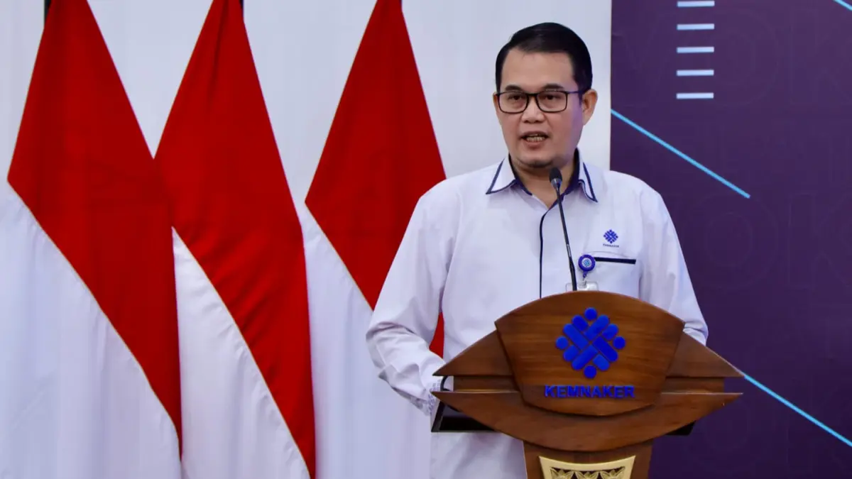 Direktur Jenderal Bina Pelatihan Vokasi dan Produktivitas (Binalavotas) Kemnaker, Darmawansyah soal Maganghub.(Humas)