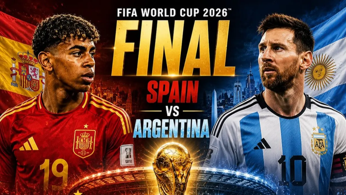 Final Piala Dunia 2026 antara Spanyol vs Argentina akan menghadirkan duel-duel menarik dari para bintang sepak bola dunia yang dimiliki dua tim terbaik saat ini. (Sumber: sundayguardianlive.com) 