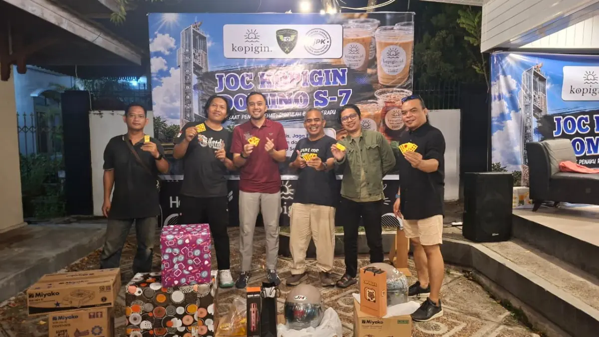Empat orang juara lomba Domino JOC Kopigin Session 7.