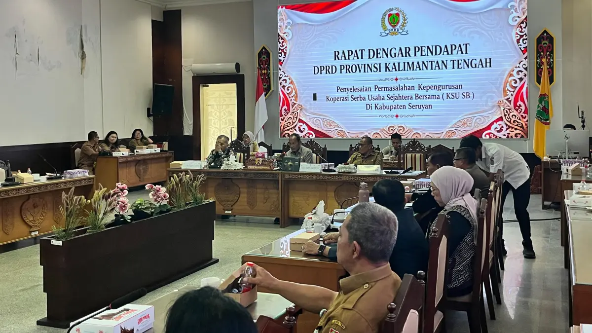RDP soal konflik KSU SB Seruyan di DPRD Kalteng.(Dhea/Kalteng Pos)