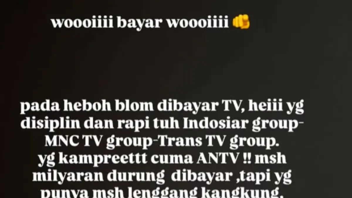 Curhat artis soal tunggakan honor di ANTV