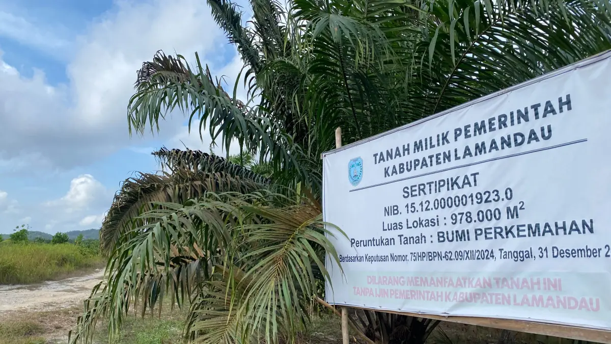 Kondisi Lahan milik Bumi Perkemahan beralih fungsi jadi kebun sawit.(Ruslan/Kalteng Pos)