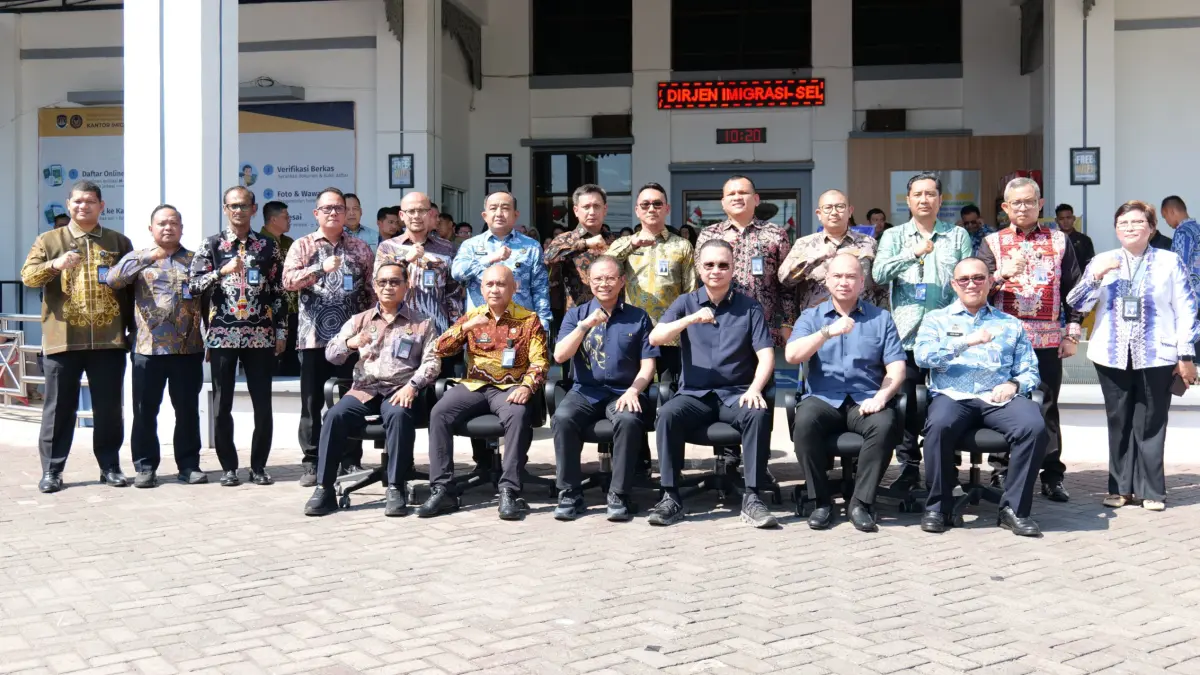 Direktur Jenderal Imigrasi, Hendarsam Marantoko, beserta jajaran bersama Kakanwil dan Kakanim se-KaltengSel