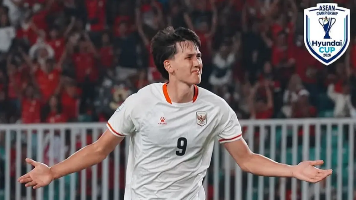 Mitchell Baker tampil gemilang pada laga debutnya bersama Timnas Indonesia dengan mencetak hattrick ketika membantai Kamboja 5-1 di penyisihan Grup A Piala AFF 2026, Senin (27/7/2026) malam WIB. (Sumber: Instagram @aseanutdfc)