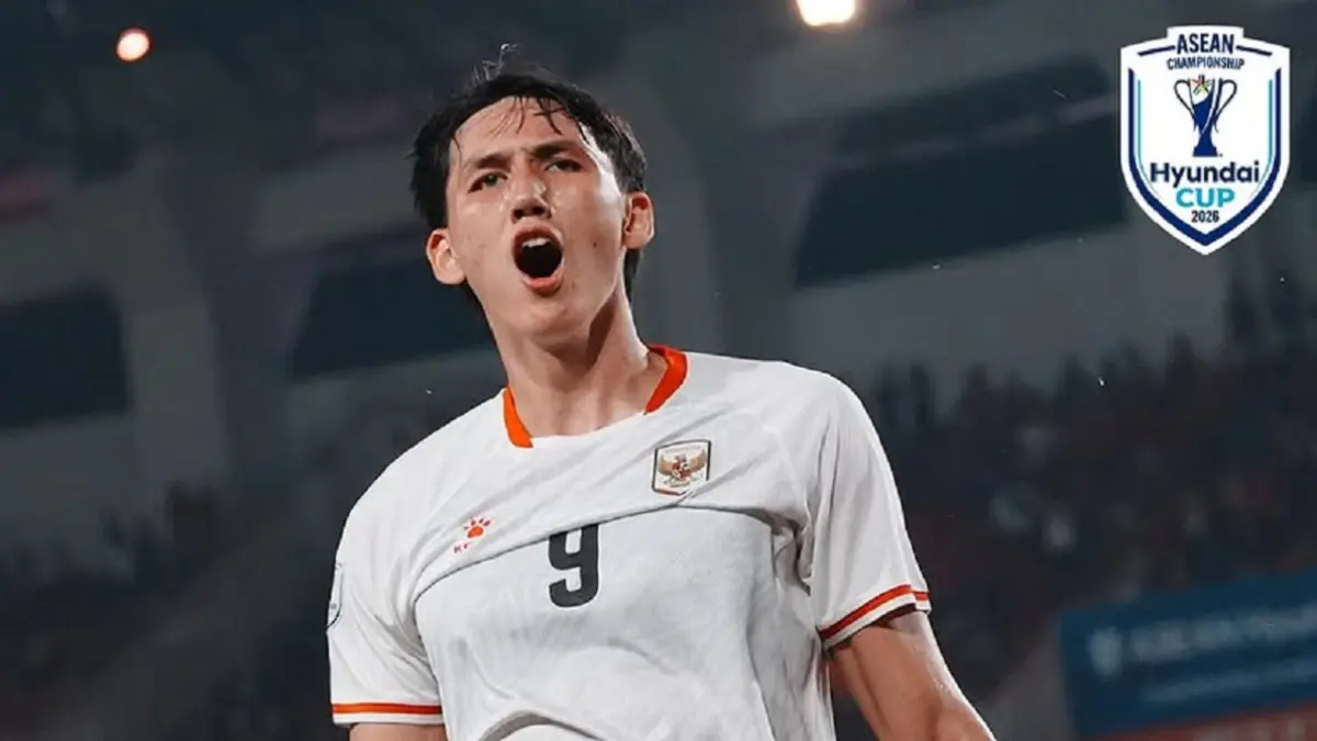Timnas Indonesia meraih kemenangan meyakinkan 5-1 atas Kamboja pada penyisihan Grup A Piala AFF 2026 di Stadion Pakansari, Bogor, Senin (27/7/2026) malam WIB. Mitchell Baker mencetak hattrick di laga debutnya. (Sumber: Instagram @aseanutdfc) 