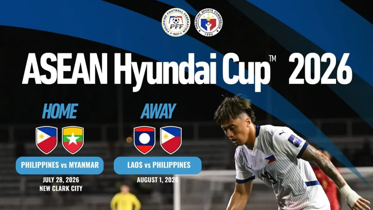 Timnas Filipina dijadwalkan menghadapi Myanmar di Stadion New Clark City Athletics, Capas pada lanjutan penyisihan Grup B Piala AFF 2026, Selasa (28/7/2026) sore WIB. (Sumber: Instagram @pmnft_official) 