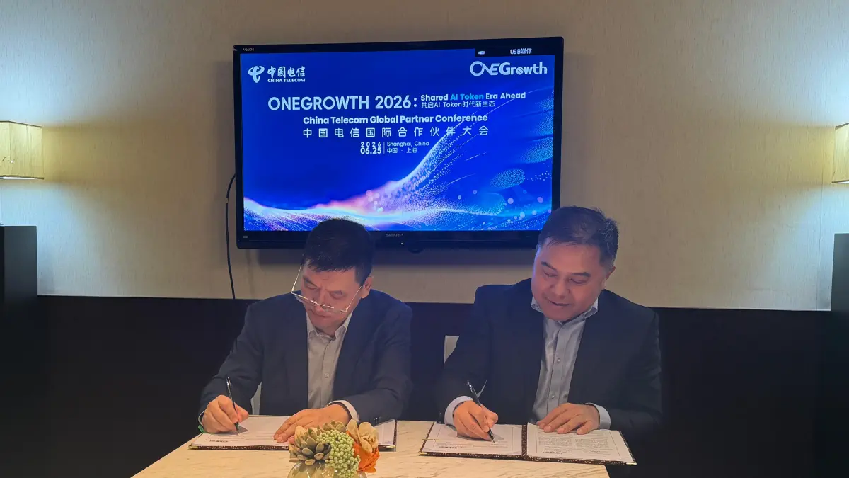 Penandatangan MoU antara Telkomsel dengan China Telecom, di Shanghai, 25 Juni 2026. FOTO TELKOMSEL