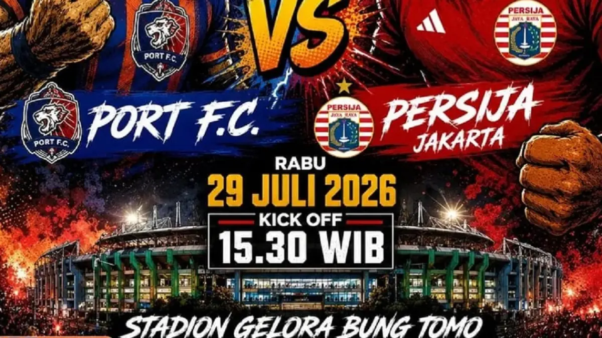 Port FC bersiap menjajal kekuatan Persija Jakarta di Stadion Gelora Bung Tomo pada lanjutan penyisihan Grup B Piala Presiden 2026, Rabu (29/7/2026) sore WIB. (Sumber: Instagram @thejaktiasih)