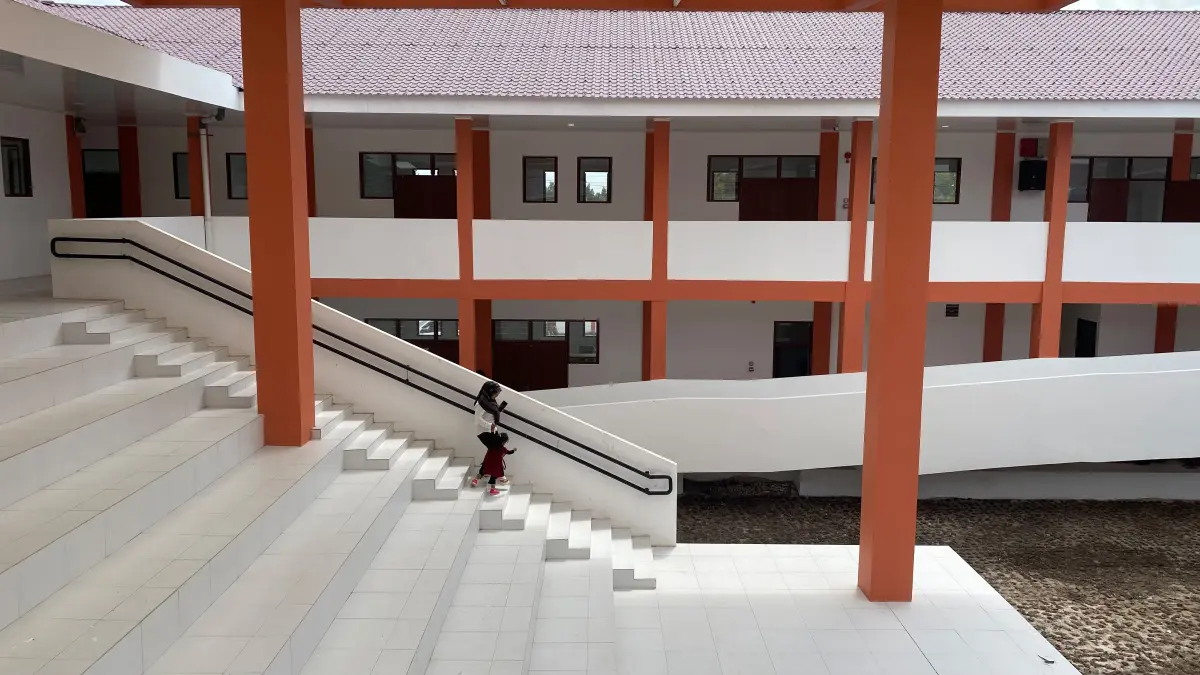 Bangunan Sekolah Rakyat di Sampit.(Miftah/kaltengpos.jawapos.com)