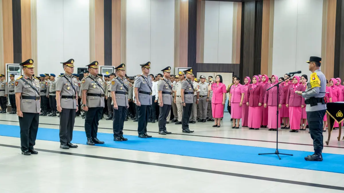 Sertijab pejabat utama Polda Kalteng.(Humas)