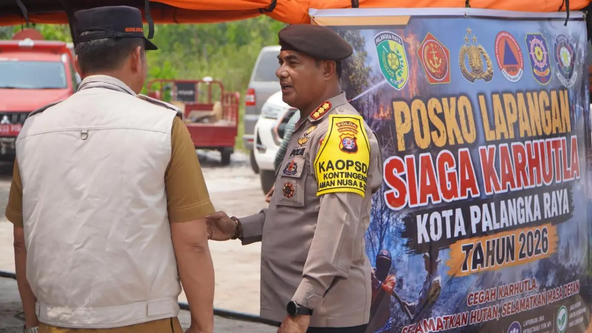 Peninjauan posko siaga karhutla.(Humas)
