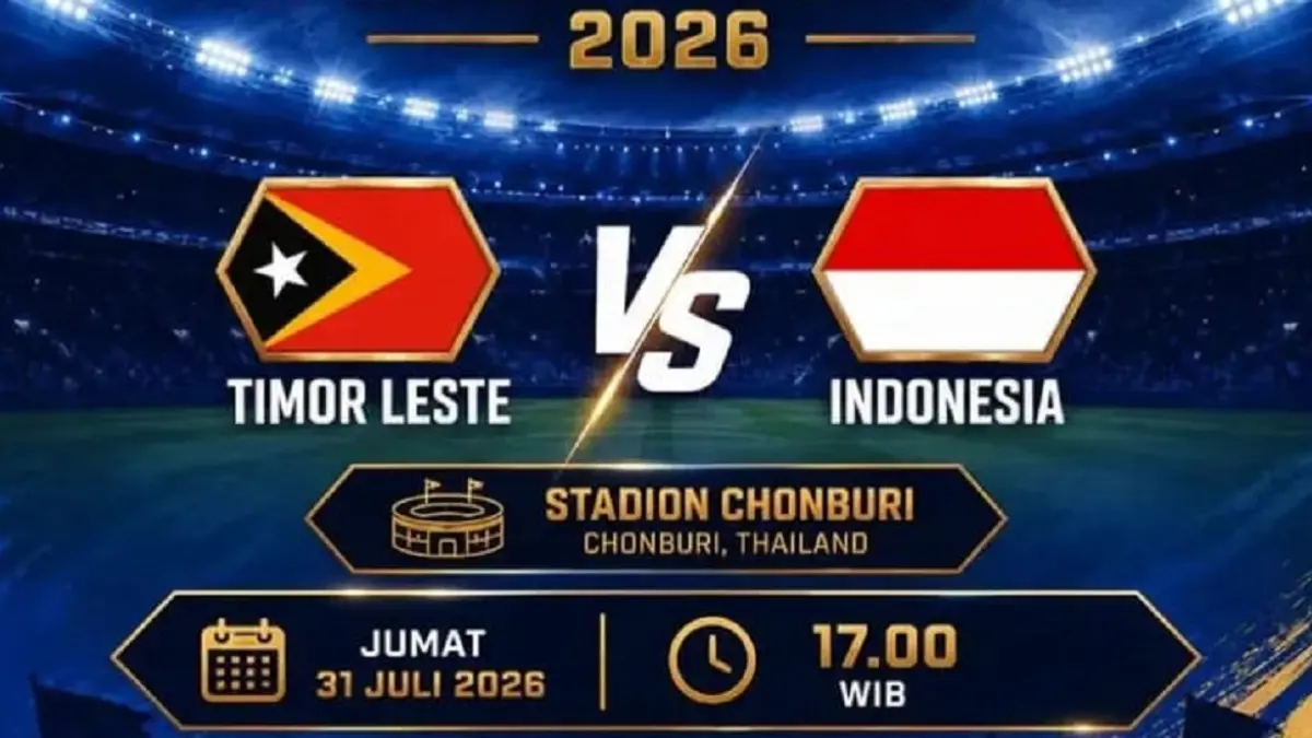 Timnas Indonesia akan menghadapi Timor Leste di Chonburi Stadium, Thailand pada lanjutan penyisihan Grup A Piala AFF 2026, Jumat (31/7/2026) sore WIB. (Sumber: Instagram @futsaljatim)