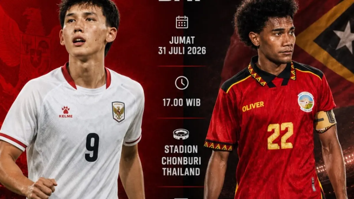 Timnas Indonesia akan menghadapi Timor Leste di Chonburi Stadium, Thailand pada lanjutan penyisihan Grup A Piala AFF 2026, Jumat (31/7/2026) sore WIB. (Sumber: Instagram @samcoffee.idn dan pontianakinformasi)