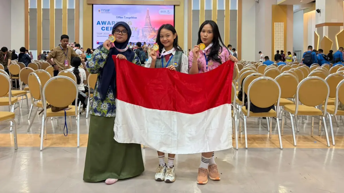 2 pelajar asal Kalteng turut andil dalam raihan medali emas di ajang internasional di Thailand.(Dok pribadi)