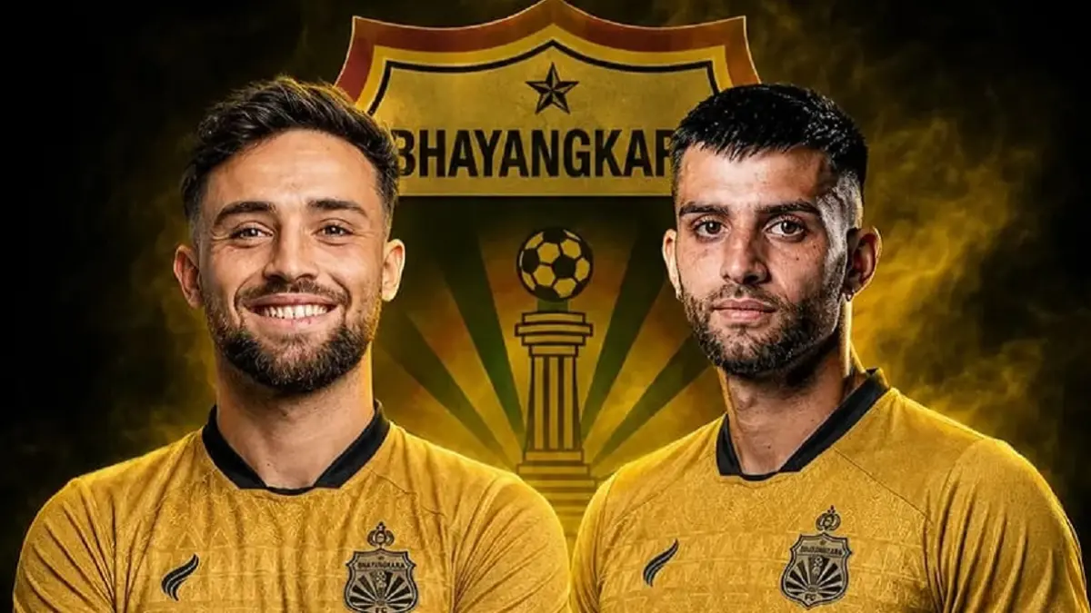 Dua pemain yang pernah membela River Plate, Kevin Sibille dan Mauricio Vera, dipastikan akan berseragam Bhayangkara FC dan menambah warna persaingan di kompetisi BRI Super League 2026/2027. (Sumber: Instagram @liga_dagelan dan rohimatjuantofo)