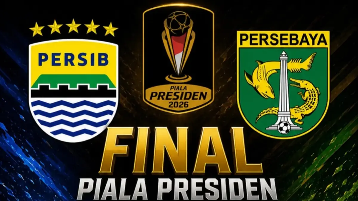 Dua raksasa sepak bola Tanah Air, Persib Bandung dan Persebaya Surabaya, akan bertemu di babak final untuk memperebutkan trofi Piala Presiden 2026 yang akan digelar pada Kamis (6/8/2026). (Sumber: Instagram @vikingkundur)