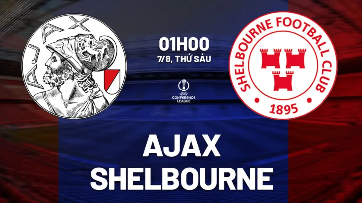 Ajax Amsterdam dijadwalkan menghadapi Shelbourne di Johan Cruijff ArenA pada putaran 3 kualifikasi Liga Konferensi UEFA, Jumat (7/8/2026) dini hari WIB. (Sumber: bongda24h.vn)