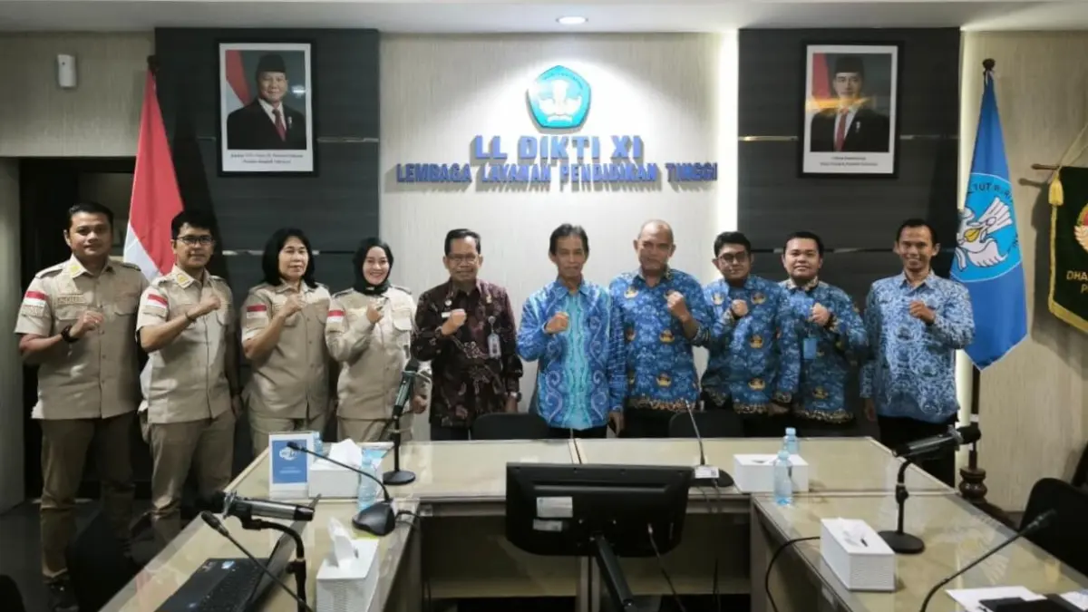 Kanwil Kemenkum Kalteng bersama LLDIKTI Wilayah XI di Banjarmasin.(Humas)