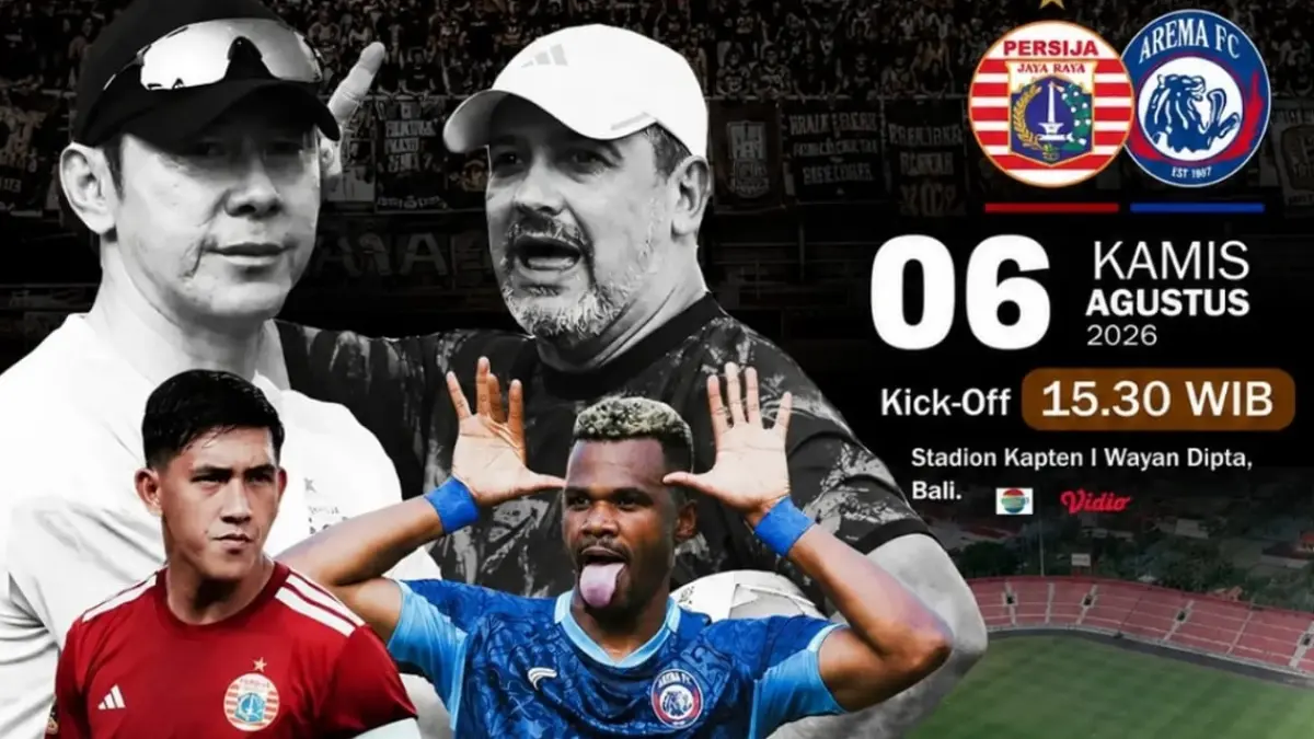 Persija Jakarta akan menghadapi Arema FC di Stadion Kapten I Wayan Dipta, Gianyar, Bali dalam laga perebutan posisi ketiga Piala Presiden 2026, Kamis (6/8/2026) sore WIB. (Sumber: Instagram @arya_ariansyah_assyariah)    