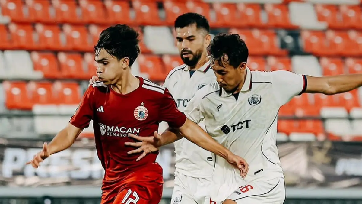 Persija Jakarta menyegel peringkat ketiga Piala Presiden 2026 usai menaklukkan Arema FC dengan skor 3-1 di Stadion Kapten I Wayan Dipta, Gianyar, Bali, Kamis (6/8/2026) sore WIB. (Sumber: Instagram @officialpialapresiden)