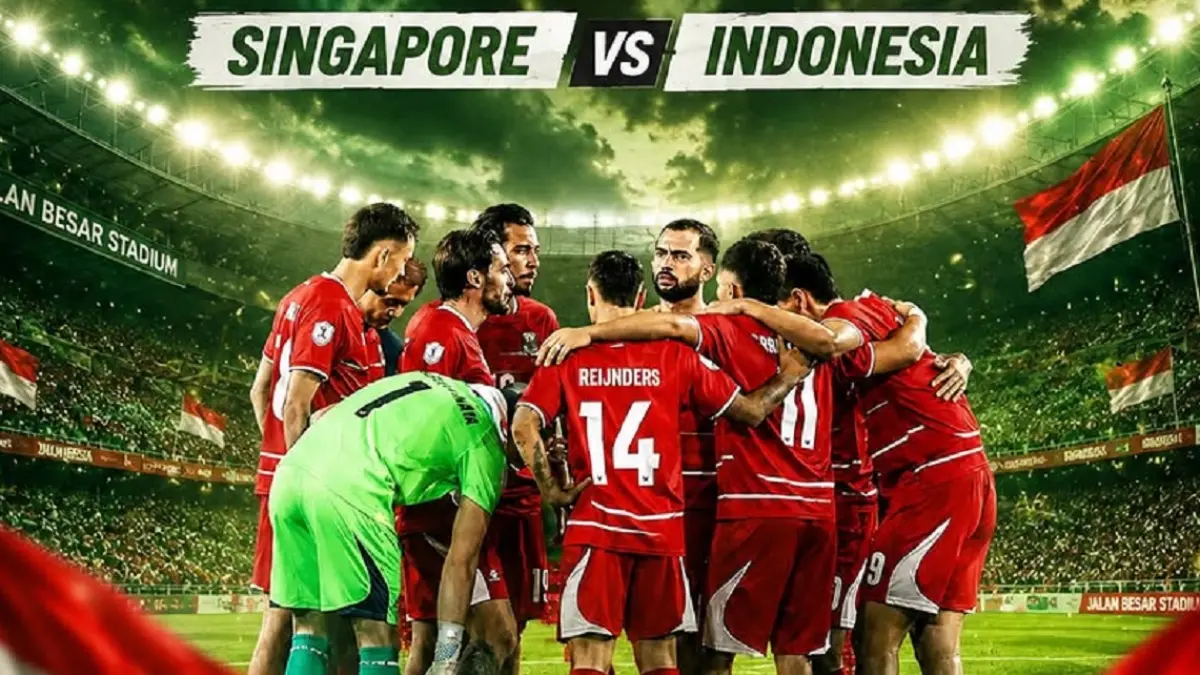 Timnas Indonesia dan Singapura akan beradu taktik di Stadion Jalan Besar pada matchday pemungkas penyisihan Grup A Piala AFF 2026, Jumat (7/8/2026) malam WIB. (Sumber: Instagram @osingsociety dan bolabanyuwangi)